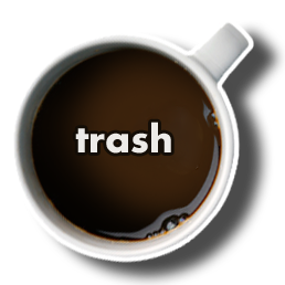 coffee trash empty